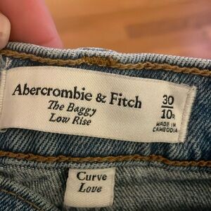 Abercrombie The Baggy Low Rise Curve Love Size 30/10R